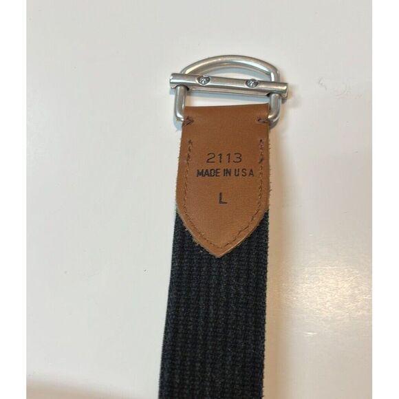 Men's Belt Made In‎ USA Size L. Black And Tan - Picture 1 of 3